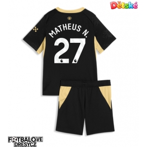 Manchester City Matheus Nunes #27 Dětské Venkovní dres komplet 2026-27 Krátký Rukáv (+ trenýrky)